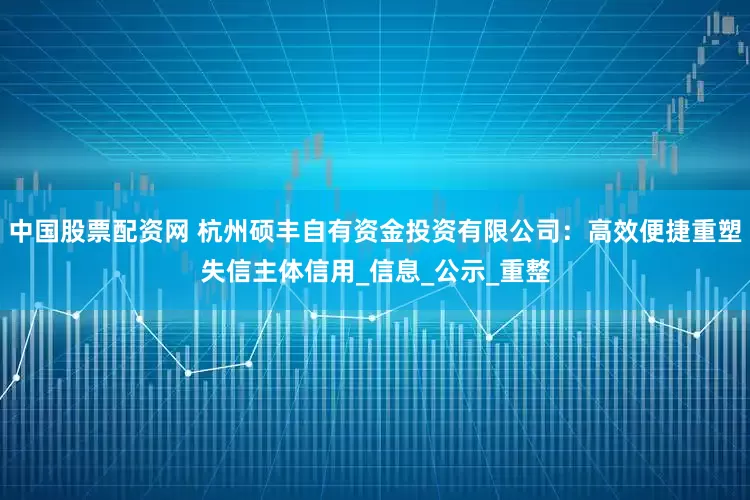 中国股票配资网 杭州硕丰自有资金投资有限公司：高效便捷重塑失信主体信用_信息_公示_重整
