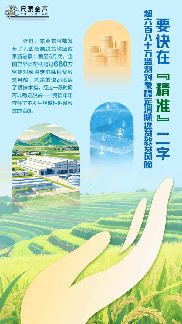 广源优配 尺素金声丨超680万监测对象稳定消除返贫致贫风险，要诀在“精准”二字